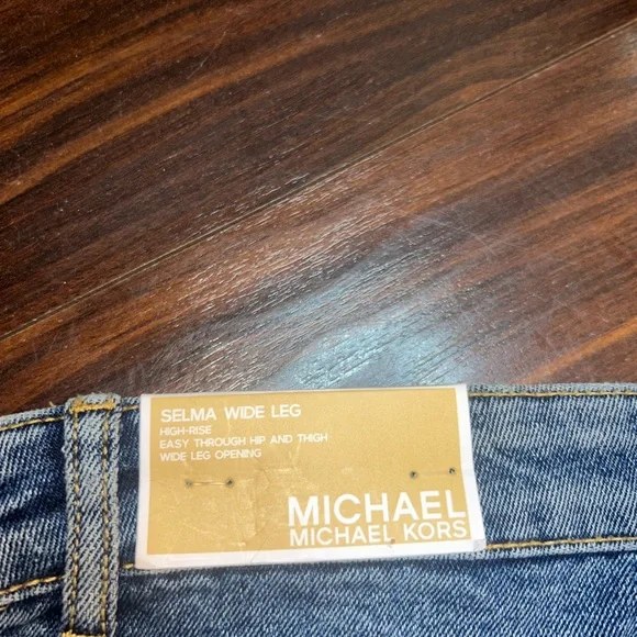 Michael Kors Selma Wide Leg High-Rise jeans - Picture 3 of 5